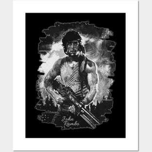 John J. Rambo | Sylvester Stallone || Brush Art Posters and Art